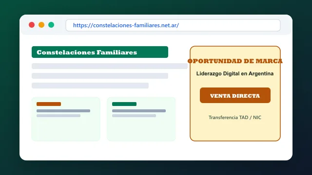 Modelo de aplicación comercial y proyectos digitales para constelaciones-familiares.net.ar